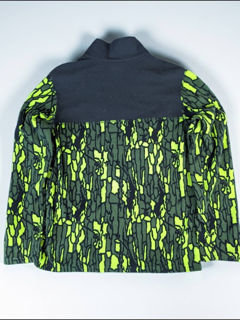 The North Face 1/4 Zip Pullover Fleece Youth XL 18/20 Florescent Camo - Picture 4 of 4